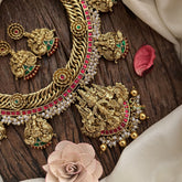 Vriksham Exquisite Kundan Jadau Jalebi Style Lakshmi Neckpiece-J3000